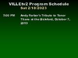CableDisplay MultiSchedule bulletin for VILLEtv2